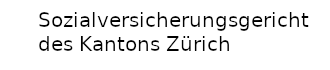 Sozialversicherungsgericht des Kantons Zürich